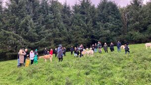 <p>Andrew Chilton hosting an event on his farm for Inside the Gate 2025. </p>