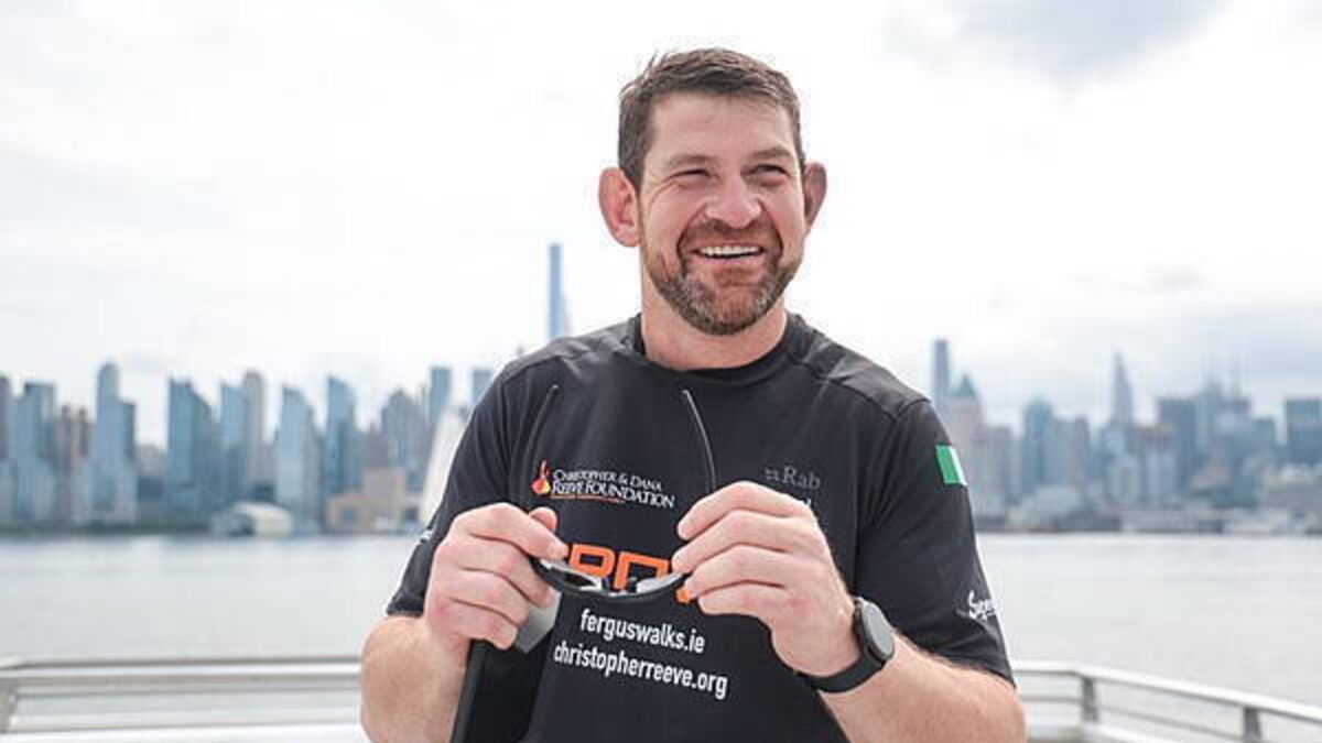 Irishman told he had 5% chance of walking again sets out on charity trek across US