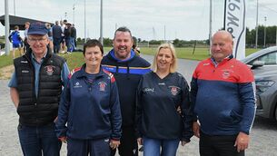 <p>Tom Corbett, Teresa Fitzgibbon, Alec Farrell, Caroline Treacy and John Kelly, Padraig Pearses GAA Club, at Sunday's double header of senior hurling championship action in Woodmount. Pic: Gerard O'Loughlin</p> <p>Tom Corbett, Teresa Fitzgibbon, Alec Farrell, Caroline Treacy and John Kelly, Padraig Pearses GAA Club, at Sunday's double header of senior hurling championship action in Woodmount. Pic: Gerard O'Loughlin</p>