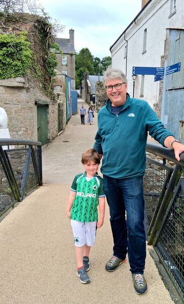 Enjoying National Heritage Week celebrations in Boyle were Paul Thornton and his son Jack. Pic: Noreen Gaffney Enjoying National Heritage Week celebrations in Boyle were Paul Thornton and his son Jack. Pic: Noreen Gaffney
