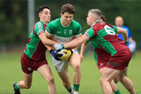 Dara Curran (far left) kicked 0-4 and produced a mesmerising display to earn his place in the Roscommon Herald Team of the Week. 