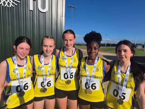 The Drum/Clonown/Monksland U-14 girls’ relay team that were crowned Community Games champions at the national finals in Carlow. 