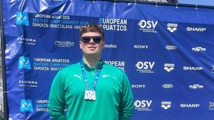 <p>Aindriú Lynam won a silver medal in the 3KM Open Water event for the 20-24 age category at the 2026 European Aquatics Masters Championships.</p> <p>Aindriú Lynam won a silver medal in the 3KM Open Water event for the 20-24 age category at the 2026 European Aquatics Masters Championships.</p>