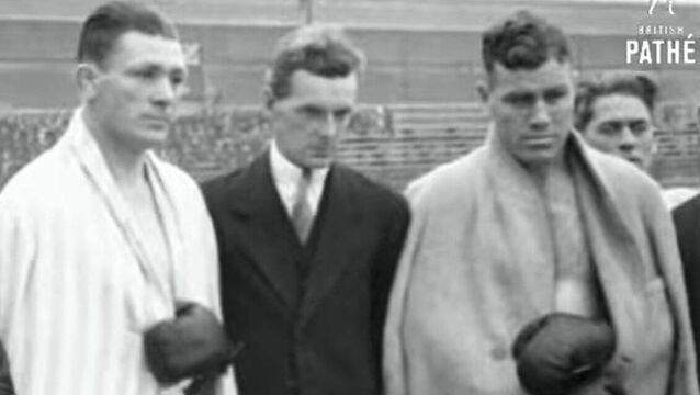Tom Heaney (New Zealand) and Bartley Madden (Ireland) fought at Croke Park in August 1926. Madden, who moved to Ballymurray at an early age, was the last Irish fighter before Katie Taylor to headline a boxing event at Croke Park. Picture: British Pathé. <p>Tom Heaney (New Zealand) and Bartley Madden (Ireland) fought at Croke Park in August 1926. Madden, who moved to Ballymurray at an early age, was the last Irish fighter before Katie Taylor to headline a boxing event at Croke Park. Picture: British Pathé.</p>