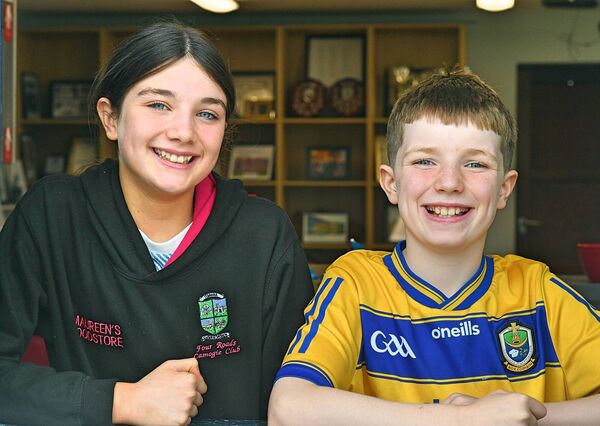 Sally and Senan Galvin supporting the St. Aidan's junior footballers against Ballinameen in Ballyforan on Sunday last. Pictures: Gerard O'Loughlin Sally and Senan Galvin supporting the St. Aidan's junior footballers against Ballinameen in Ballyforan on Sunday last. Pictures: Gerard O'Loughlin