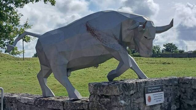Striking new bull sculpture celebrates Roscommon's ancient heritage