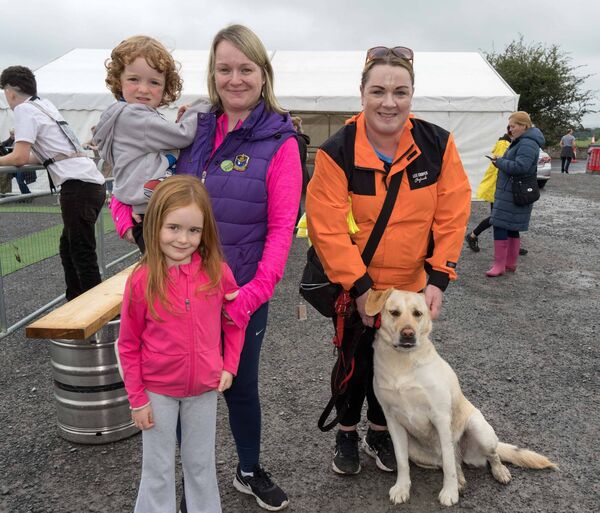 Carmel, Donnadh and Cara Neary with Olivia Murray and Cody – all from Killina at Elphin Agricultural Show. Pic: Gerry Faughnan Carmel, Donnadh and Cara Neary with Olivia Murray and Cody – all from Killina at Elphin Agricultural Show. Pic: Gerry Faughnan