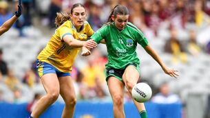 <p>Ellen Irwin, pictured here against Fermanagh's Bronagh Smyth in the All Ireland Intermediate LGFA final, will be taking part in the Plant the Planet Games. Picture: INPHO/Grace Halton</p> <p>Ellen Irwin, pictured here against Fermanagh's Bronagh Smyth in the All Ireland Intermediate LGFA final, will be taking part in the Plant the Planet Games. Picture: INPHO/Grace Halton</p>