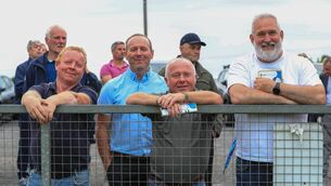 <p>The Satchwell brothers Kevin, James, Joseph and Paul pictured at the recent Castlerea St. Kevins v Oran championship game at O'Rourke Park, Castlerea. Pic: Bernie O'Farrell</p> <p>The Satchwell brothers Kevin, James, Joseph and Paul pictured at the recent Castlerea St. Kevins v Oran championship game at O'Rourke Park, Castlerea. Pic: Bernie O'Farrell</p>