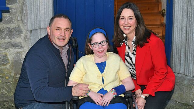 <p>David and Siobhán Cryan with daughter Zoe. Pic: Gerard O’Loughlin</p>