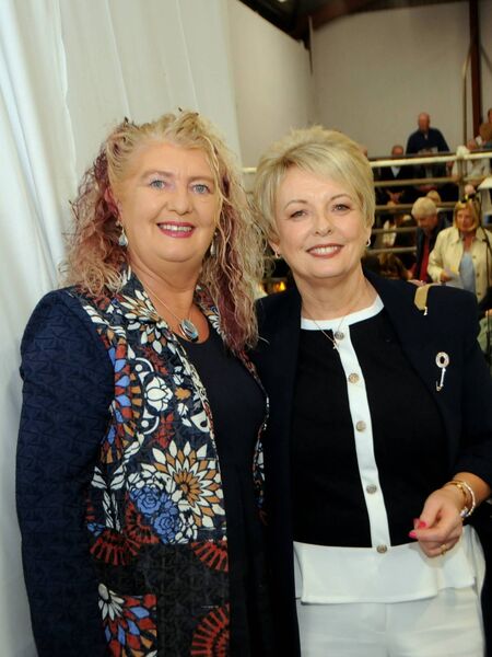 Helen Gunning and Siobhan Earley at the Castlerea Mart 50th anniversary Mass at the mart. Pic: Liam Reynolds Helen Gunning and Siobhan Earley at the Castlerea Mart 50th anniversary Mass at the mart. Pic: Liam Reynolds