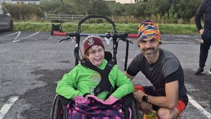 <p>Zoe and Ed at the start of the marathon challenge on Sunday in Drumshanbo.</p> <p>Zoe and Ed at the start of the marathon challenge on Sunday in Drumshanbo.</p>