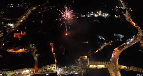 Watch: Spectacular fireworks display lights up Boyle sky 
