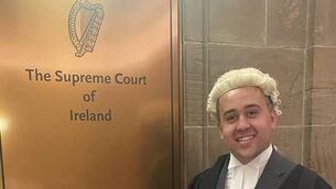<p>Rory Doyle pictured after he was called to The Bar.</p> <p>Rory Doyle pictured after he was called to The Bar.</p>