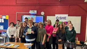 <p>Staff of Elphin Community College with Cllr Valerie Byrne and Professor Pauline Cullen, Sociology Department Maynooth University and research assistant Emma O'Toole who hosted a school roadshow last week part of the 'Supporting Women and Diversity through engagement with Local Government' campaign, supported by SHE - See Her Elected and Roscommon Women's Network - RWN.</p> <p>Staff of Elphin Community College with Cllr Valerie Byrne and Professor Pauline Cullen, Sociology Department Maynooth University and research assistant Emma O'Toole who hosted a school roadshow last week part of the 'Supporting Women and Diversity through engagement with Local Government' campaign, supported by SHE - See Her Elected and Roscommon Women's Network - RWN.</p>