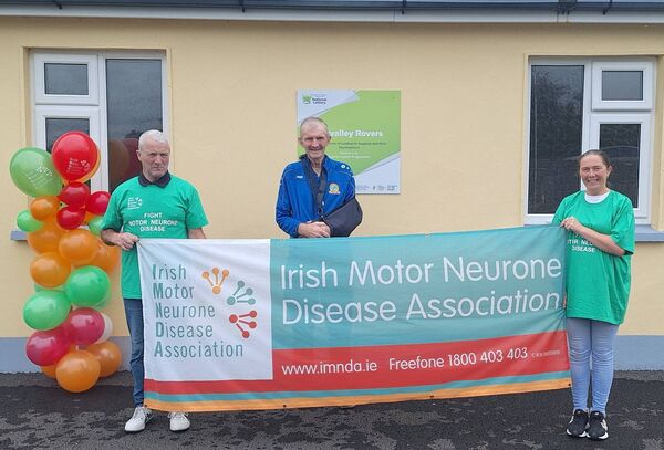 Val with members of the local community on Saturday. Val with members of the local community on Saturday.