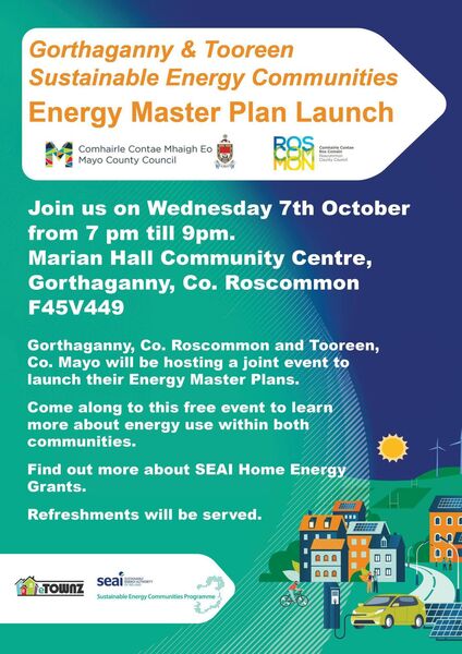 The Energy Master Plan launch takes place on Wednesday, October 7th.