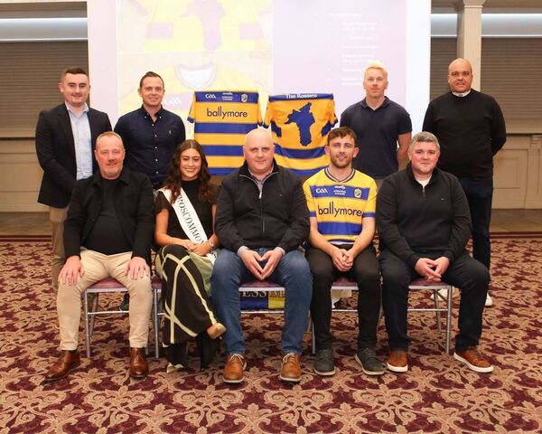 Club Rossie representatives along with county football and hurling managers at last Wednesday's Club Rossie Business Members event in the Abbey Hotel. 