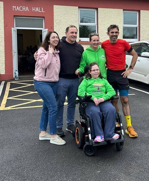 Zoe, her parents Siobhan and David, and Ed, with his wife Jennifer, yesterday at the homecoming event in Tulsk. Zoe, her parents Siobhan and David, and Ed, with his wife Jennifer, yesterday at the homecoming event in Tulsk.