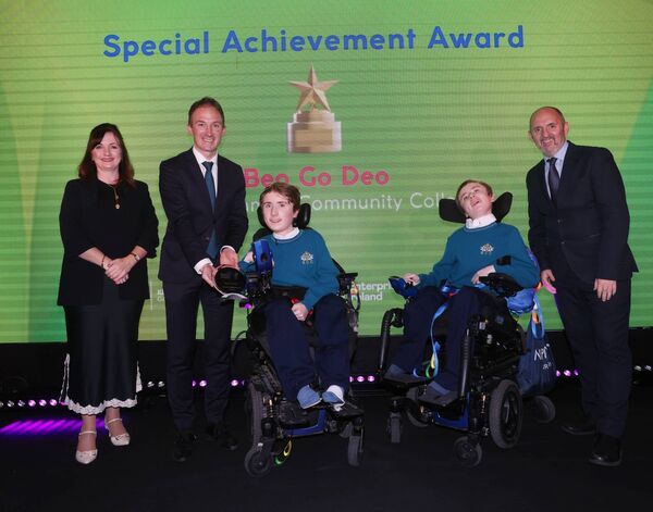 Isaac and George Naughton were presented with a Special Achievement Award at this year’s Student Enterprise Programme national finals. Isaac and George Naughton were presented with a Special Achievement Award at this year’s Student Enterprise Programme national finals.