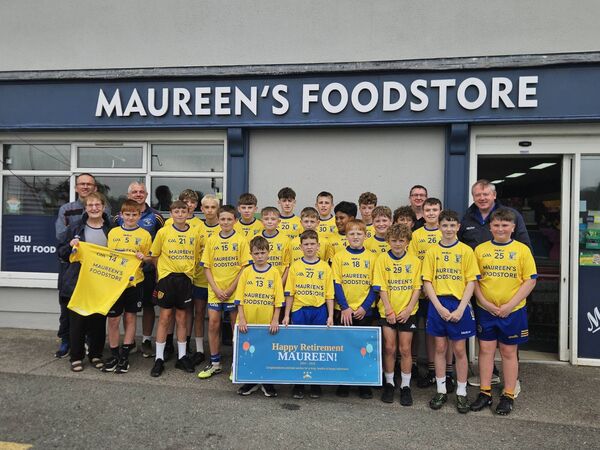 The St Aidans U-14 team honouring Maureen on her retirement. The St Aidans U-14 team honouring Maureen on her retirement.