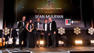 <p>Sean Mulryan has been presented with a lifetime achievement award by the Business International Trade Alliance (BITA).</p> <p>Sean Mulryan has been presented with a lifetime achievement award by the Business International Trade Alliance (BITA).</p>