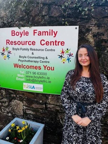 Leah Cull is the counselling centre administrator at Boyle Family Resource Centre. Pic: Boyle Family Resource Centre Leah Cull is the counselling centre administrator at Boyle Family Resource Centre. Pic: Boyle Family Resource Centre