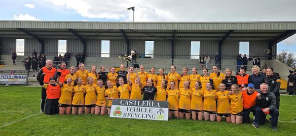 The Four Roads Junior A ladies' football panel that claimed championship honours in Ballyleague on Saturday afternoon. Picture: Roscommon LGFA The Four Roads Junior A ladies' football panel that claimed championship honours in Ballyleague on Saturday afternoon. Picture: Roscommon LGFA