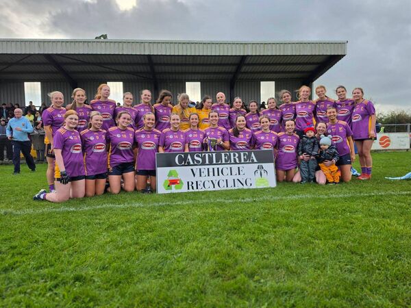 The Roscommon Gaels junior ladies' footballers that won the Castlerea Vehicle Recycling Junior B ladies' football title in Ballyleague on Saturday afternoon. Picture: Roscommon LGFA The Roscommon Gaels junior ladies' footballers that won the Castlerea Vehicle Recycling Junior B ladies' football title in Ballyleague on Saturday afternoon. Picture: Roscommon LGFA