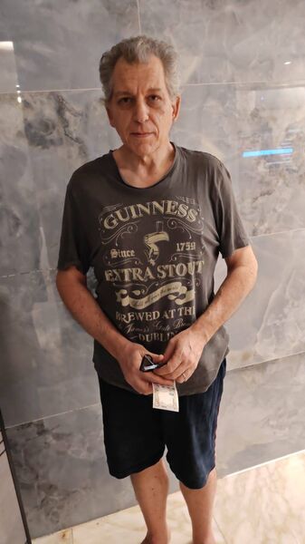 Robert Pether pictured after four and a half years of incarceration in an Iraqi prison.