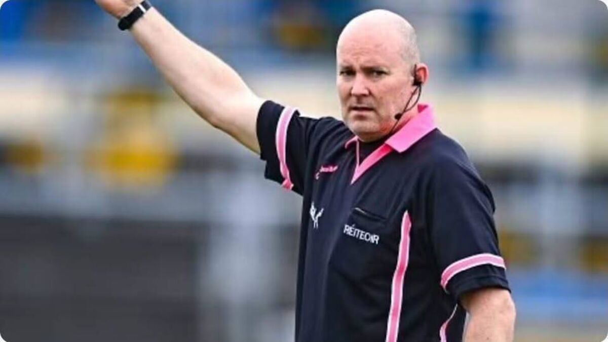 Local referee congratulated on being selected to take charge of 'prestigious' county final
