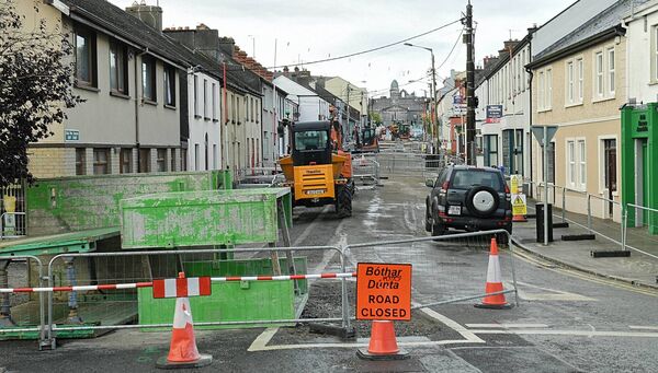 Public realm works are underway in in Roscommon Town. Pic: Gerard O'Loughlin Public realm works are underway in in Roscommon Town. Pic: Gerard O'Loughlin