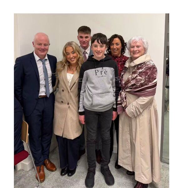 Stephen Kielty surrounded by his very proud family after he was presented with a Naughton Foundation Scholarship. Stephen Kielty surrounded by his very proud family after he was presented with a Naughton Foundation Scholarship.