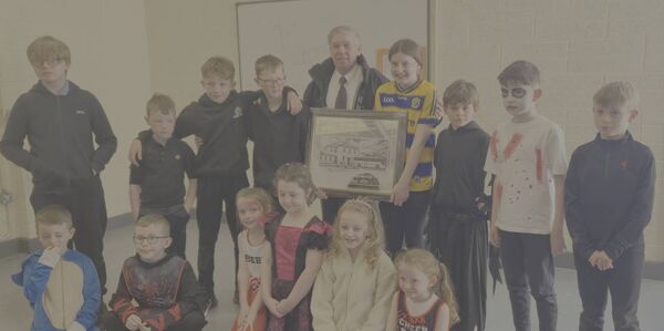 Some of the children from Abbeycarton NS, Elphin who travelled on the bus with Pat Mc Garry who has retired as the Bus Éireann school bus driver for Elphin. Some of the children from Abbeycarton NS, Elphin who travelled on the bus with Pat Mc Garry who has retired as the Bus Éireann school bus driver for Elphin.