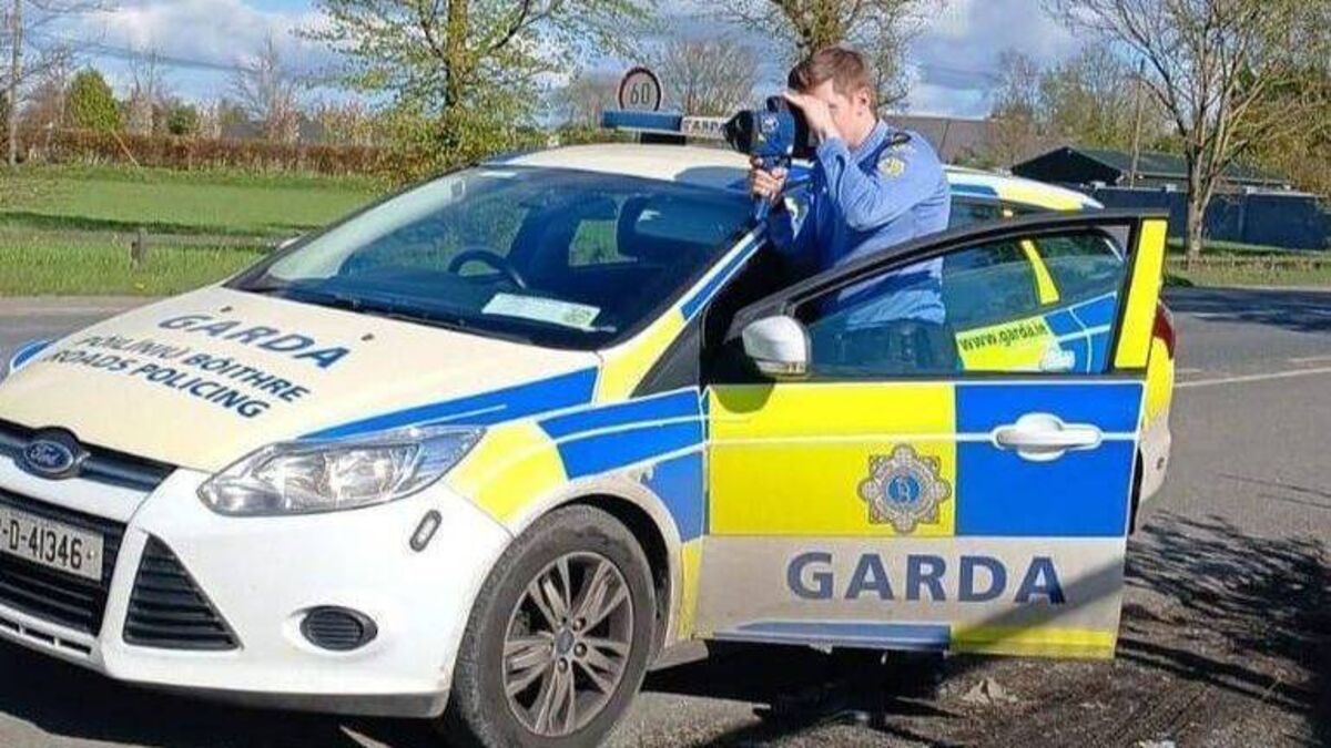 Speeding offence detcted in County Roscommon during roads policing operation