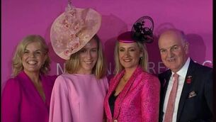 <p>Eva McNally from Tarmonbarry was the winner of Best Headpiece at the recent Galway Races Race in Pink charity event. She is pictured here with judges Marietta Doran and Emily Jean.</p> <p>Eva McNally from Tarmonbarry was the winner of Best Headpiece at the recent Galway Races Race in Pink charity event. She is pictured here with judges Marietta Doran and Emily Jean.</p>
